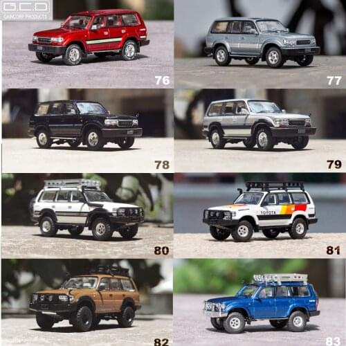 GCD 1:64 Toyota Land Cruiser LC80 Diecast Collection of Simulation Alloy Car Model Children Toys