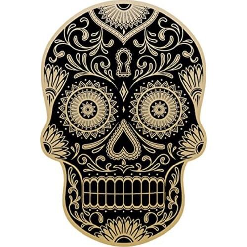 PLAY COOL Car Sticker DAY OF THE DEAD Rockabilly Rock Vintage Sugar Skull Window Lnterest Reflective PVC Decals