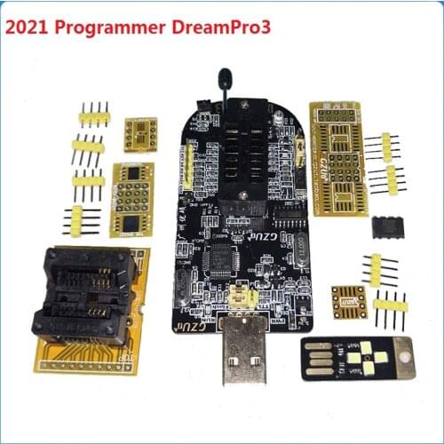 DreamPro3 DreamPro2 Programmer Writer Offline Copy USB Motherboard BIOS SPI FLASH 25 Burner And Advanced Adapter SOP8 Socket