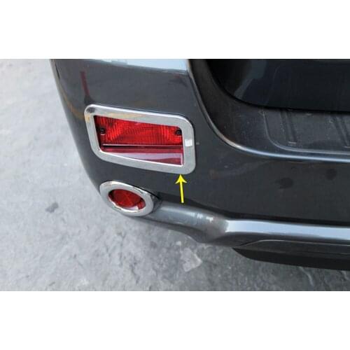 Car Frames Stick ABS Chrome Cover Trim Back Tail Rear Brake Skid Light Lamp 1pcs For Toyota Highlander 2008 2009 2010 2011