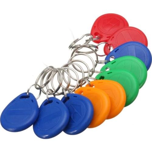 Rfid Tag 10pcs RFID Key Fobs 125Khz ID Token Tags RFID Lock Access Control Durable Waterproof Keychain ID Card Key Tag