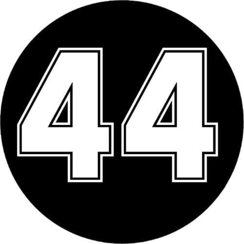 CS-10281# Funny Vinyl Decal Number 44 Car Sticker Waterproof Auto Decors on Truck Bumper Rear Window