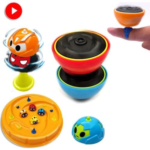 Spinning Top Car Toy Battle Gyro Magic Spinning Top Egg Fidget Toy Kids Toy Party Favor Boys Toys
