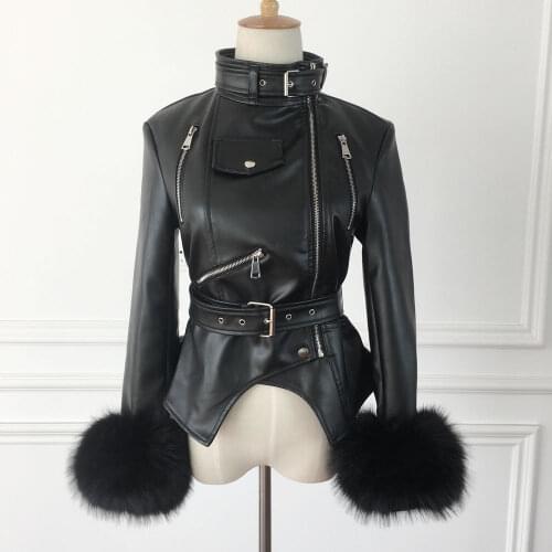 Женские кожаные куртки UVRCOS China At AliExpress