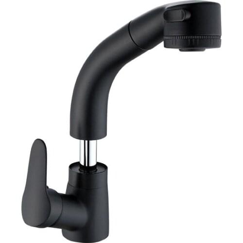 High Quality Copper Hot And Cold Basin Faucet Lifting And Pulling Dual-Mode Water Outlet Can Be Drawn Raised And Rotated Tap