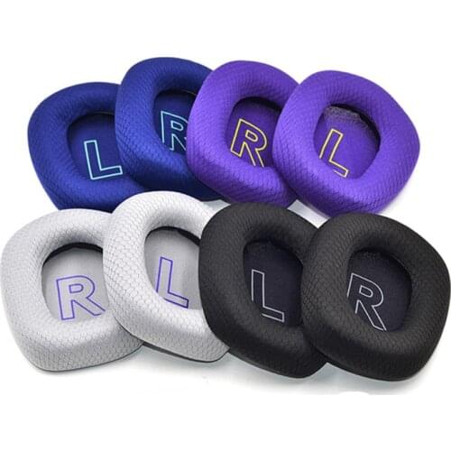 1 Pair Earphone Ear Pads Earpads Leather Sponge Soft Foam Cushion Replacement For Logitech G733 Wireless Headphones Headset