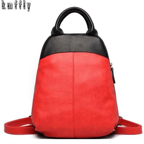 2021 Ladies Anti-Theft Backpack Retro Large Capacity Leather Backpack for Women Teenage School Bags Ladies Travel Shoulder Bag