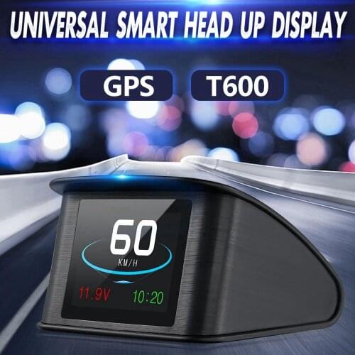 Car HUD Head Up Display Digital OBD GPS Speedometer with Speedup Test Brake Test Overspeed Alarm Display Universal