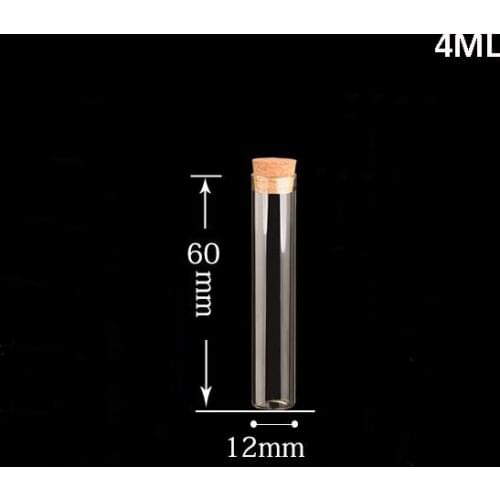 Factory price 100sets Glass Test Tube Bottle glass vial Pendant Cork Oil Clear High Borosilicate Wishing charm Pendant 1260mm