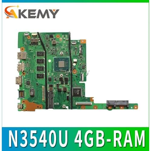 E502MA Laptop Motherboard for ASUS E402MA E502MA E402M E502M E402 E502 N3540U 4GB-RAM original Mainboard 100% test ok