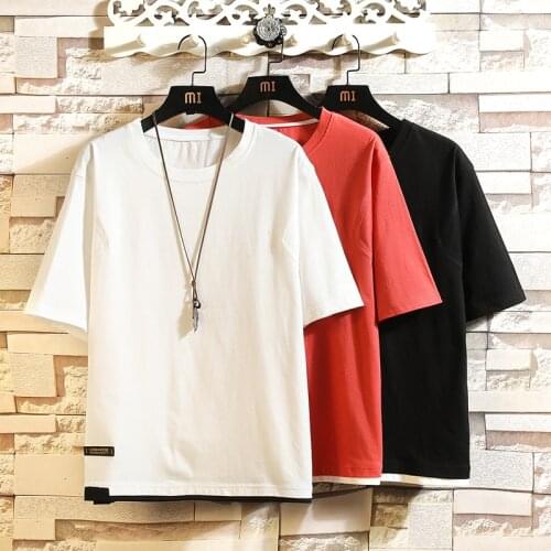 Short Sleeve Black White T Shirt MenS 2021 Summer Tshirt Top Tees Classic Brand Fashion Clothes Plus OverSize M-5XL O NECK