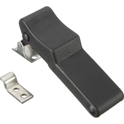 Flexible Door Draw Latch Lock 3.8" Replacement Soft Rubber Black Over-Center C7-10