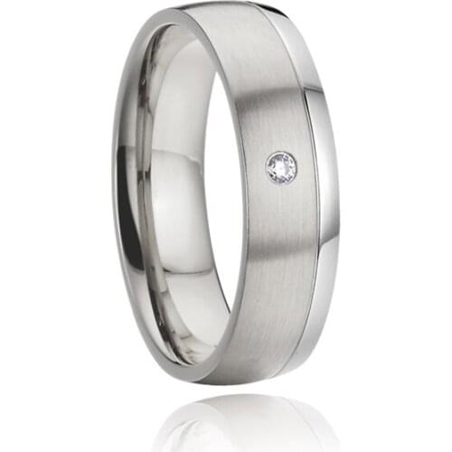 Finger ring stainless steel jewelry silver 925 sterling color lovers alliance promise wedding rings for women female