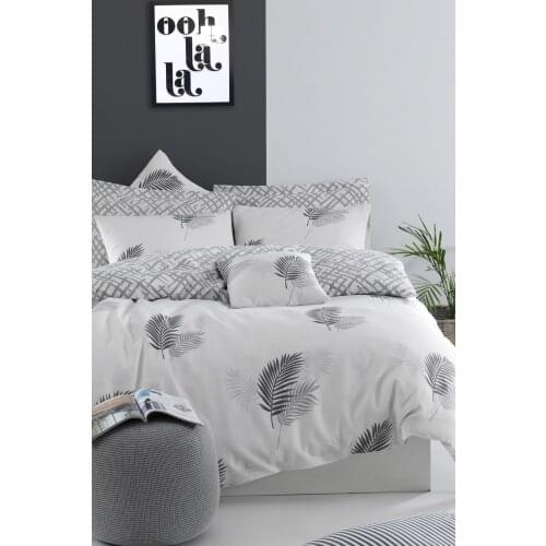 Bedding Set With Pillowcase Duvet Cover Sets Bed Linen Sheet Palma Gray Double Queen Size Quilt Covers Bedclothes