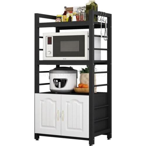 Kitchen Shelf, Floor Standing Multi-layer Domestic Pot, Dish Rack, Cabinet, Multi-functional Microwave Oven Rack, Oven Rack
