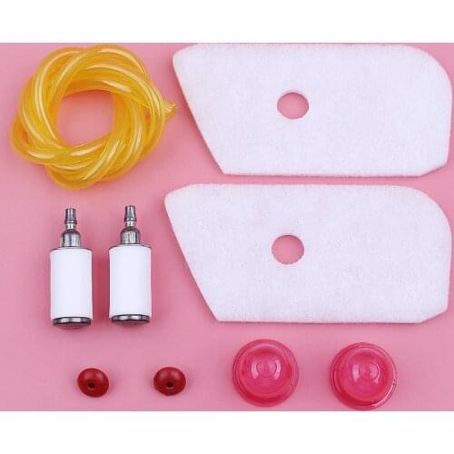 Air Fuel Filter Line Hose Primer Bulb Check Valve Kit For Husqvarna 128C 128CD 128L 128LD 128LDX 128R 128RJ Grass Trimmer Part