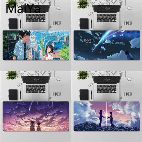 Maiya Top Quality Anime your name Unique Desktop Pad Game Mousepad Free Shipping Large Mouse Pad Keyboards Mat