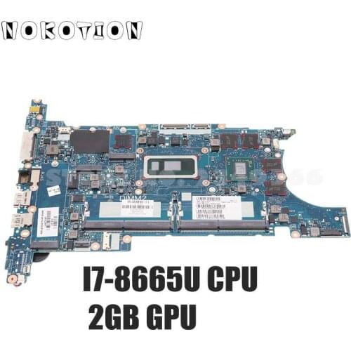 NOKOTION For HP EliteBook 840 G6 Laptop Motherboard I7-8665U CPU RX 550 GPU L64079-601 L64079-001 6050A3022501-MB-A01