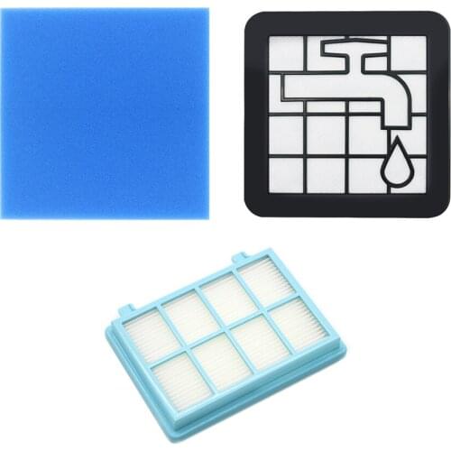 Washable Motor Foam Filter kit For Philips Power Pro Compact FC9331/09 FC9332/09 FC8010/01 Vacuum Cleaner Parts FC8010