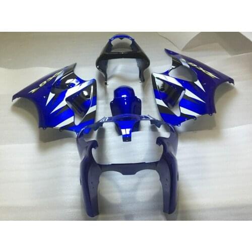 Customize bodywork set for Kawasaki injection mold Fairing kit ZX 6R 2000 2001 2002 white black blue fairings ZX6R 00 01 02 AA15