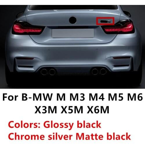 New Black Car Sticker 3D ABS Decal Badge Emblem Logo For BMW M X3M E83 X5M E70 E53 F15 X6M M3 M5 X5 X6 E46 E60 Car Accessories