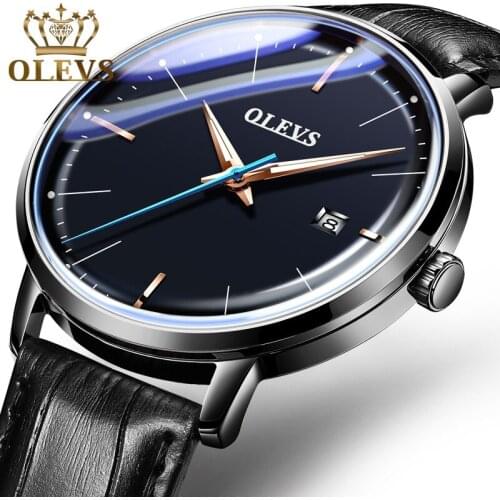 OLEVS Men Watches Top Brand Luxury Business Automatic Mechanical Male Clock Wristwatch Gifts For Men Clock Reloj Hombre Calendar