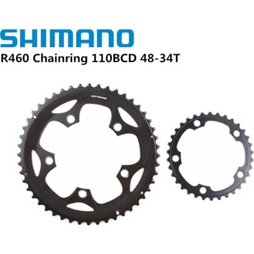 Shimano R460 Chainring 110BCD 48-34T A Pair For R460 Crank 170mm 175mm Road Bike Bicycle Part