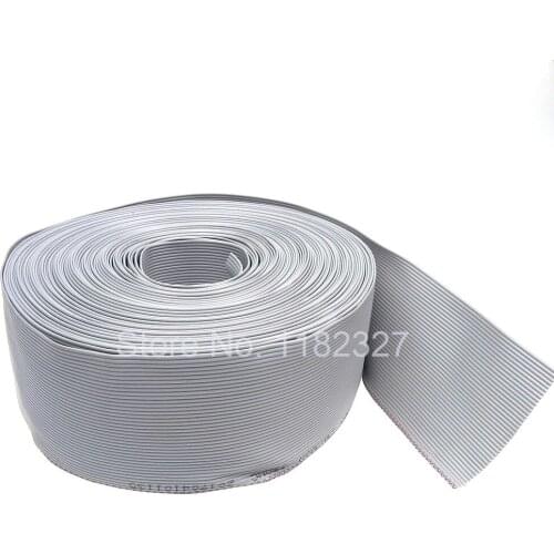 10 meters/lot) Flat Flex Ribbon Cable 40Pin 1.27mm 10 meters long grey color IDC flat cable