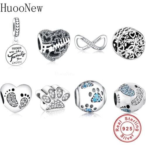 Fit Original Charms Bracelet Necklace DIY Jewelry 2019 Autumn New 925 Sterling Silver Round Dangle Charms Beads Berloque