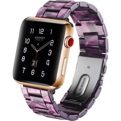Resin Strap For apple watch band 44mm 40mm iwatch 42mm 38mm correa watchband belt accessories bracelet for series 5 4 3/2 44 mm