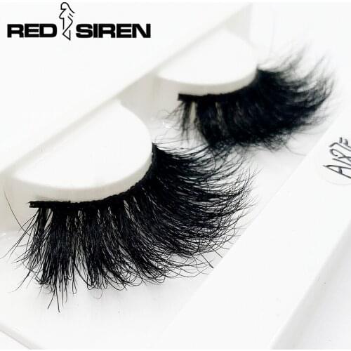 RED SIREN Mink Lashes 25 mm Lashes Wholesale Handmade Real Mink Hair Long Dramatic Eyelashes Make up Fake Eyelashes