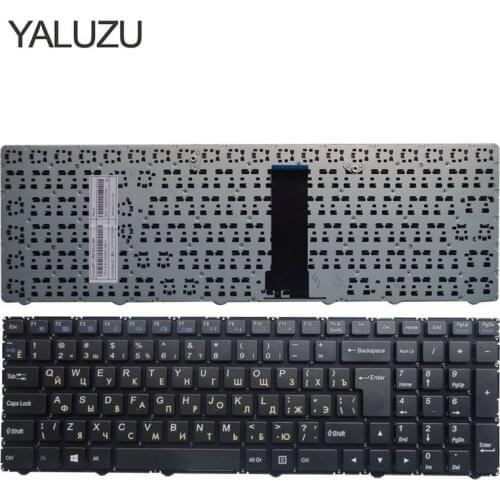 YALUZU Russian Keyboard For Clevo WA50SFQ WA50SHQ WA50SJQ WA50SRQ series Laptop Russian MP-13Q56SU-4301 6-80-WA500-281-1 black