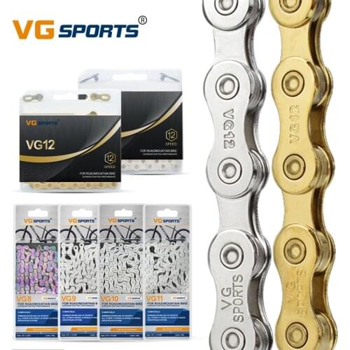 1pc VG Sports Bicycle Chain 6 7 8 9 10 11 12 Speed Velocidade 8s 9s 10s 11s 12s MTB Mountain Road Bike Chains Part 116 Links