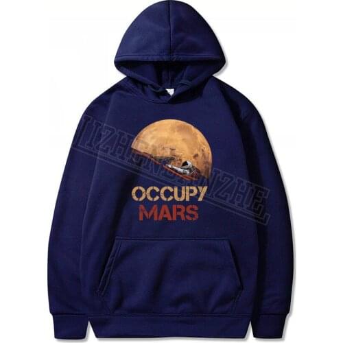 Novelty Man Occupy Mars SpaceX Starman Hoodies Cool Man Spring Autumn Elon Musk Space X Camiseta Sweatshirt hoody Tops 089