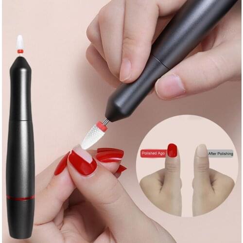 Nail Grinder Rechargeable Fast Rotating Speed USB Cable Manicure Machine Nail Drill File Grinder for Salon