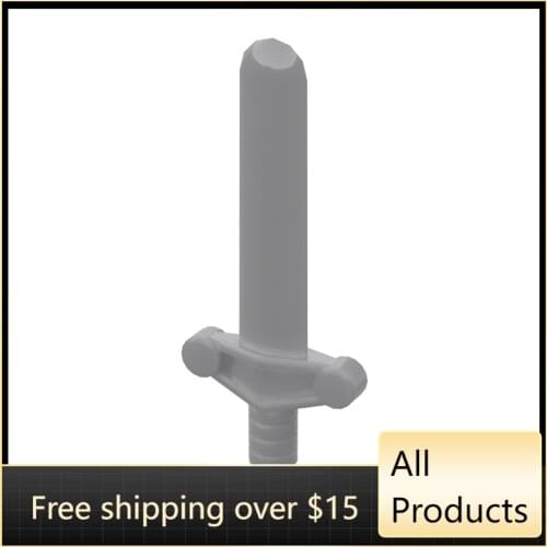 10PCS High-Tech Assemble Particle 76764 Rib Handle Round Head Sword Building Blocks Kit Replaceable Part Toys For Children Gifts