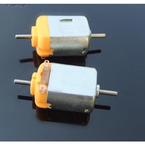 1pc 130 Double Output Shaft DC Toy Motor 1.5-6V 3V 11000rpm DIY Model Science experiment Strong magnetic