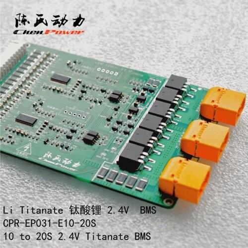 10-20 String 2.4V 40A Lithium Titanate Polymer Multi-string Lithium Battery Protection Board with LED Light Balance BMS