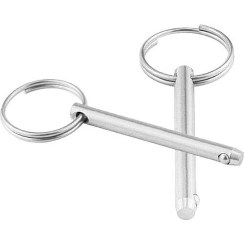 2 Pcs. Boot M5 Socket Pin With Pull Ring For Bimini Top, Top Hinge, Stainless, Corrosion Resistant