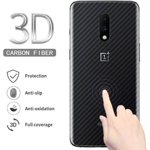 5pcs/lot For OnePlus X 6T 6 5 5T 3 3T 2 One plus 6 6T X Carbon Fiber Film Back Screen Protector Sticker Protective Clear Film