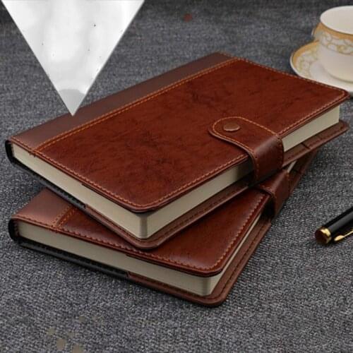 A5 A6 B5 Agenda 2021 Retro Vintage PU Leather Cover Notebook Note Book Traveler Notepad Stationery Supplies