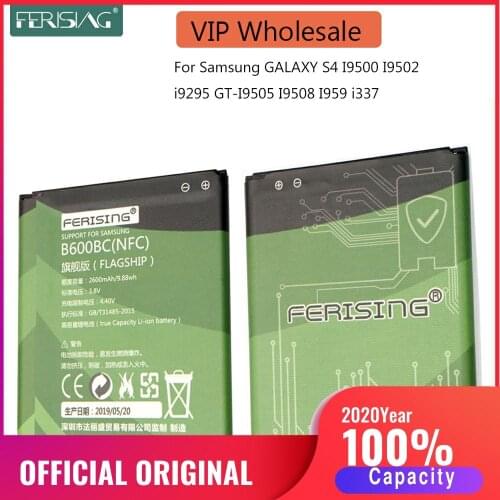 Wholesale B600BC B600BE B600BK B600BU 2600mAh battery For Samsung GALAXY S4 I9500 I9502 i9295 GT-I9505 I9508 I959 i337 With NFC