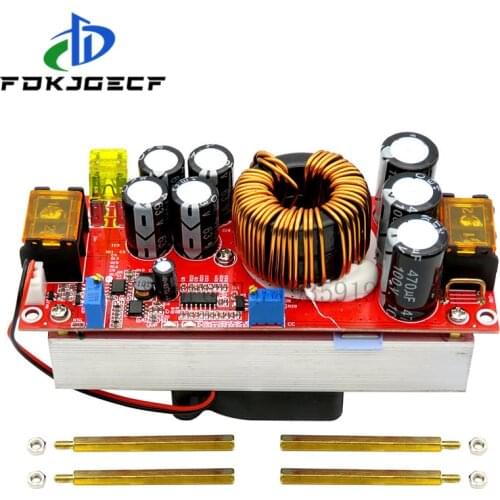 DC-DC 1500W 30A Voltage Step Up Converter Boost CC CV Power Supply Module Constant Current Module With Fan 10-60V to 12-90V