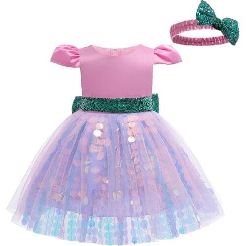 LZH Kids Dresses For Girls Sequin Mesh Princess Dress Baby Girls Sequins Bowknkot Dress Kids Halloween Costume Children Clothes
