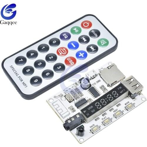 DIY Bluetooth Audio Receiver Board Bluetooth MP3 Lossless Decoder Board Wireless Stereo Music Module USB TF MP3 Decoder Board