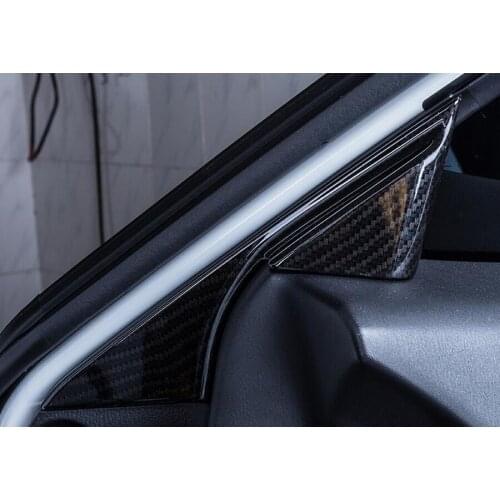 For Mazda 6 Atenza 2017 2018 Carbon Fiber Style Car Interior Door A Pillar Cover Stickers Styling Mouldings Accessories