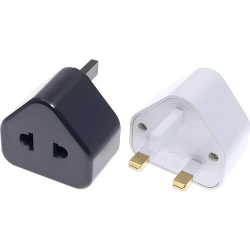 EU US 2 Pin To UK 3 Pin Plug AC Universal Adapter Travel Converter British G Type Standard Input Plug 5A Fuse