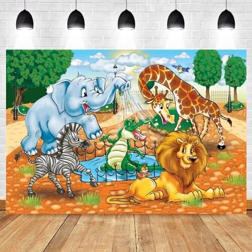 Yeele Newborn Baby Birthday Photography Backdrop Jungle Animal Lion Portrait Background Photozone For Photo Studio Photographic