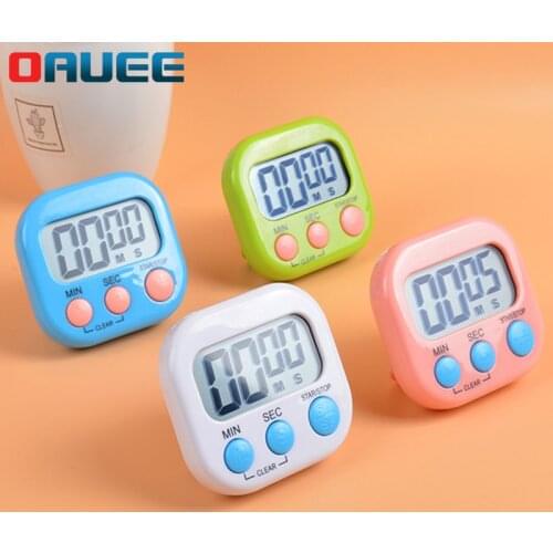 Digital Kitchen Timer Big Digits Loud Alarm Magnetic Backing Stand with Large LCD Display for Cooking Baking Sports Games