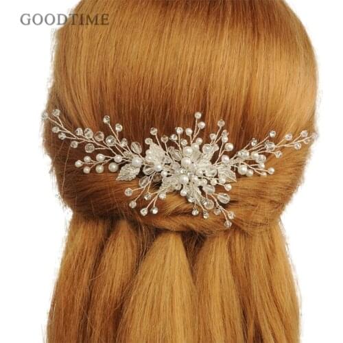 Fashion Bridal Wedding Headdress Accessories Rhinestone Women Dress Up Tiara Headband Combs Handmade by Crystal Hair Jewelry